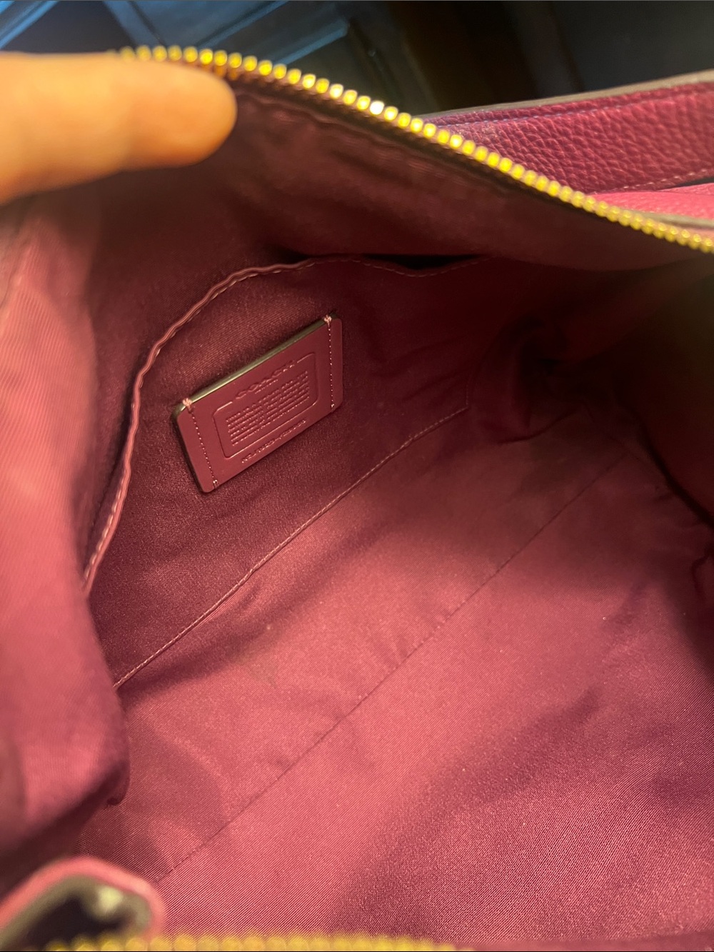 COACH Pebbled Leather Shoulder and Crossbody Bag - Picture 11 of 17